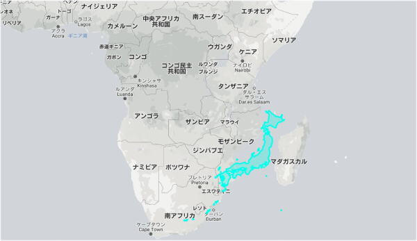 北海道の大きさ