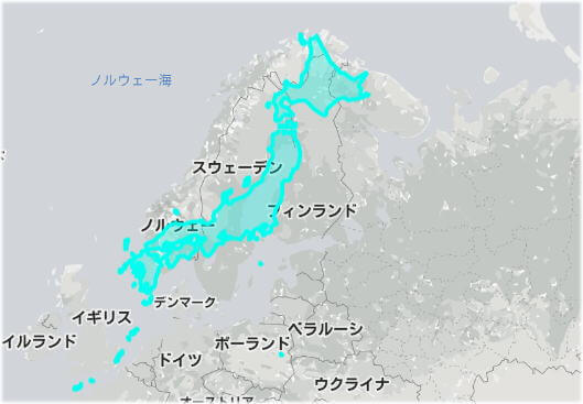 北海道の大きさ
